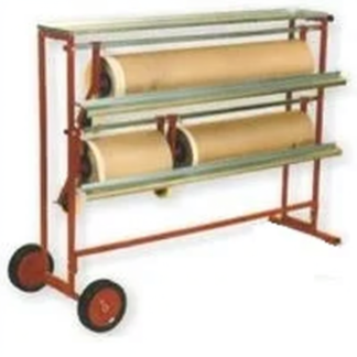 BUWO Papierrollenwagen 2 Ebenen mit Ablage